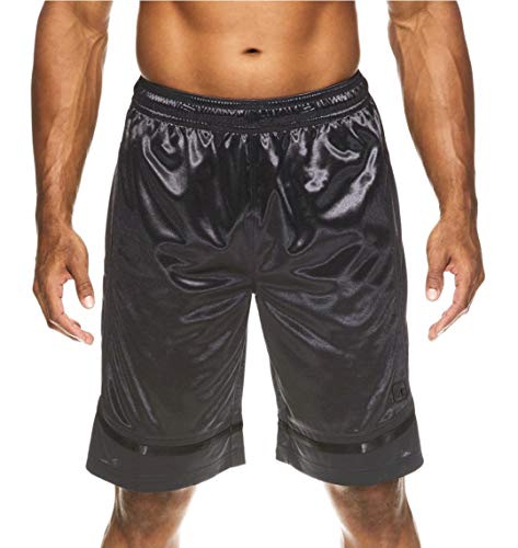 AND1 Men's All Courts Basketball Core Shorts (Large 36/38, Ebony) - Image 4