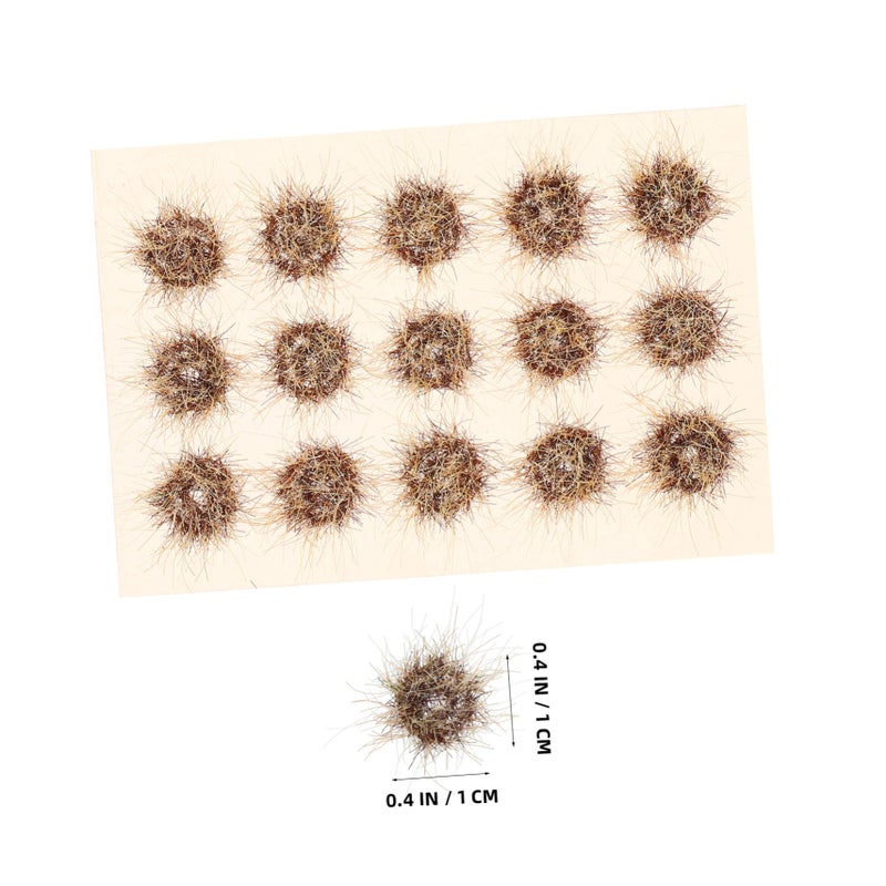 Miniature Artificial Grass Clusters for Model Railways Dollhouses Autumn Color Static Grass - Image 3