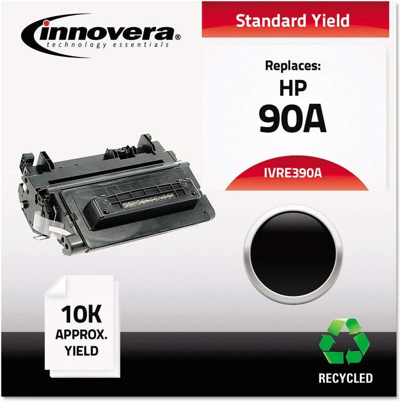 Innovera IVRE390A 10000 PageYield Remanufactured Toner Replacement for 90A CE390A  Black