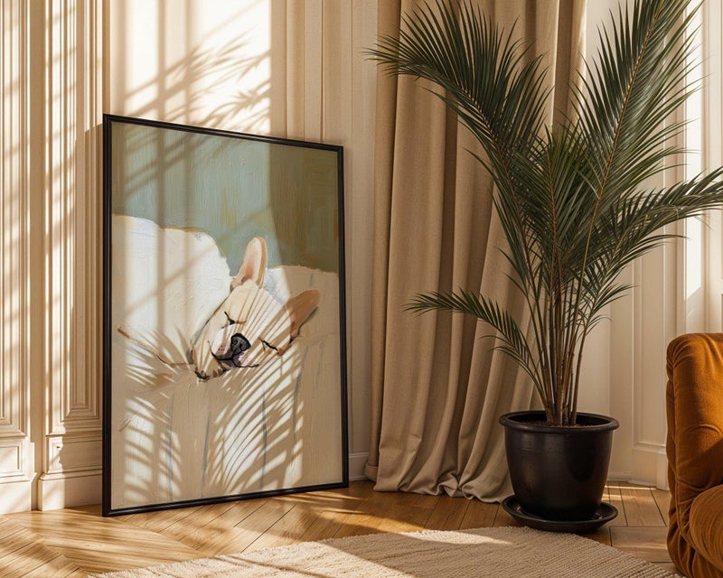 TNESSENTIAL French Bulldog Wall Art Print – Elegant Frenchie Dog Poster for Home Decor, Cute Pet Gift for Dog Lovers, Neutral Artwork - Image 4
