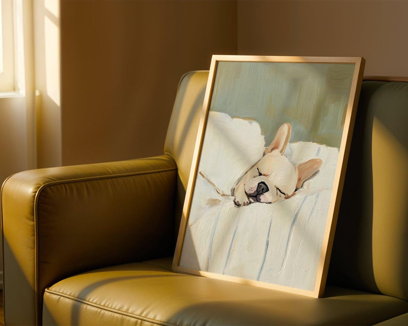 TNESSENTIAL French Bulldog Wall Art Print – Elegant Frenchie Dog Poster for Home Decor, Cute Pet Gift for Dog Lovers, Neutral Artwork - Image 2