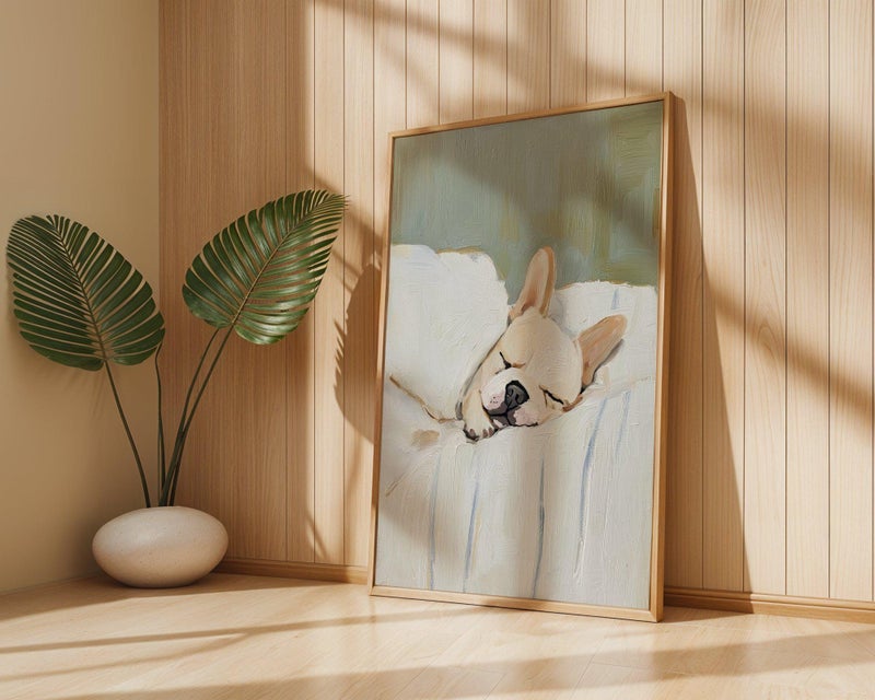 TNESSENTIAL French Bulldog Wall Art Print – Elegant Frenchie Dog Poster for Home Decor, Cute Pet Gift for Dog Lovers, Neutral Artwork - Image 3