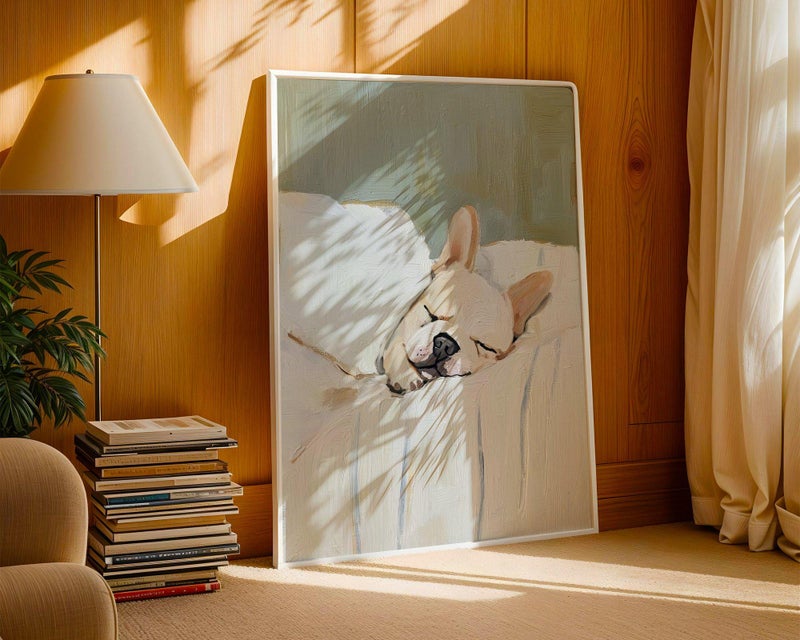 TNESSENTIAL French Bulldog Wall Art Print – Elegant Frenchie Dog Poster for Home Decor, Cute Pet Gift for Dog Lovers, Neutral Artwork - Image 5