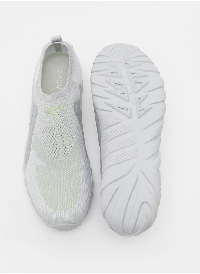 داش Men Textured Slip On Sports Shoes