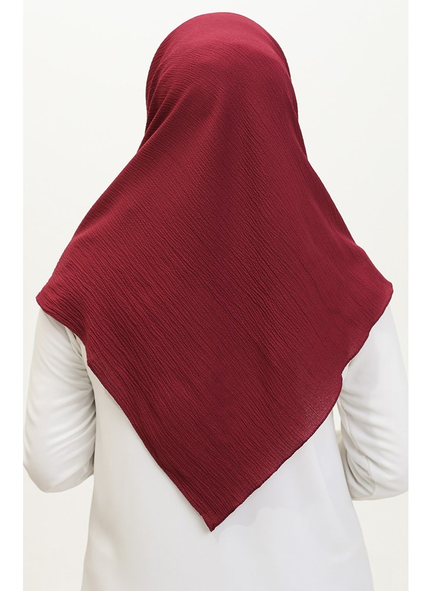 Sefa Merve Crepe Scarf 90162-21 Cherry  - Image 3