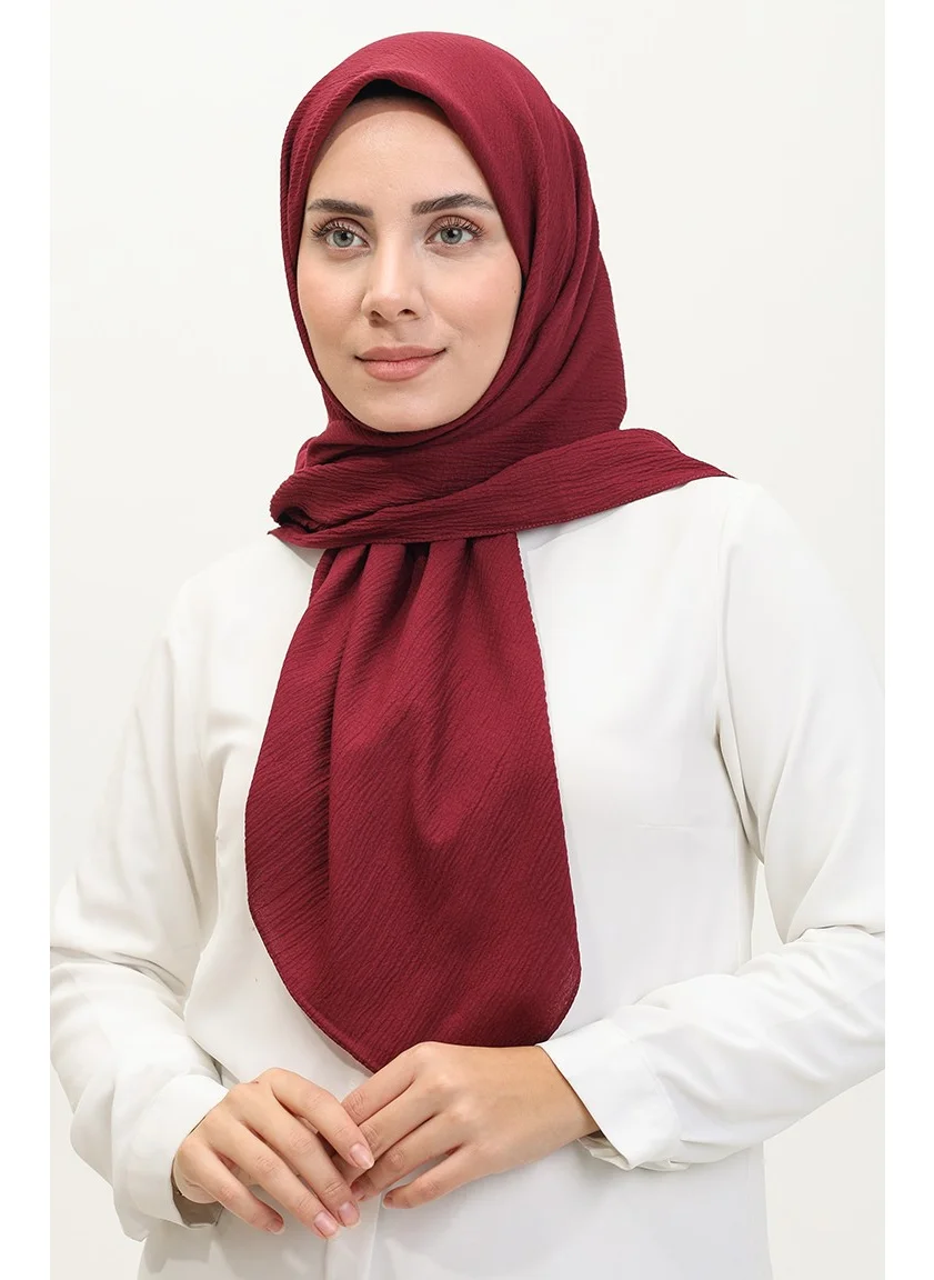 Sefa Merve Crepe Scarf 90162-21 Cherry