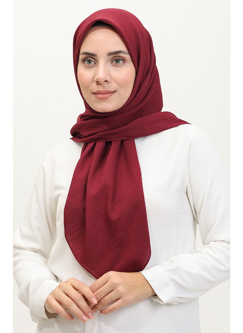 Sefa Merve Crepe Scarf 90162-21 Cherry  - Image 2