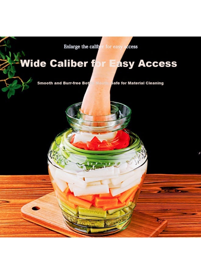 Gianxi Glass Pickle Jar, Thickened Sealed Round Mouth, Pickle Crock, Egg Jar, Glass Wine Bottle, Pickle Jar, 20 Jin Capacity - Image 2