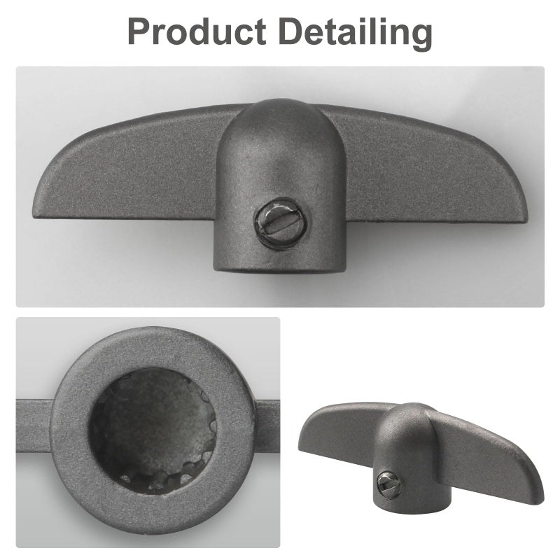 Vidabte T-Handle Crank For Andersen Casement Windows, 3/8 In Tee Handle Casement Operator, Butterfly Wing Nut T-Handles (2 Pcs) - Image 4