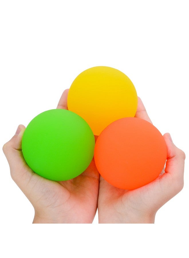 Entervending Bouncy Balls - Huge Bouncing Balls (Pack of 3) - 3 Inches Jumbo Bounce Balls - Frosty Bouncing Balls for Kids - Bouncing Balls Party Favors - Image 1