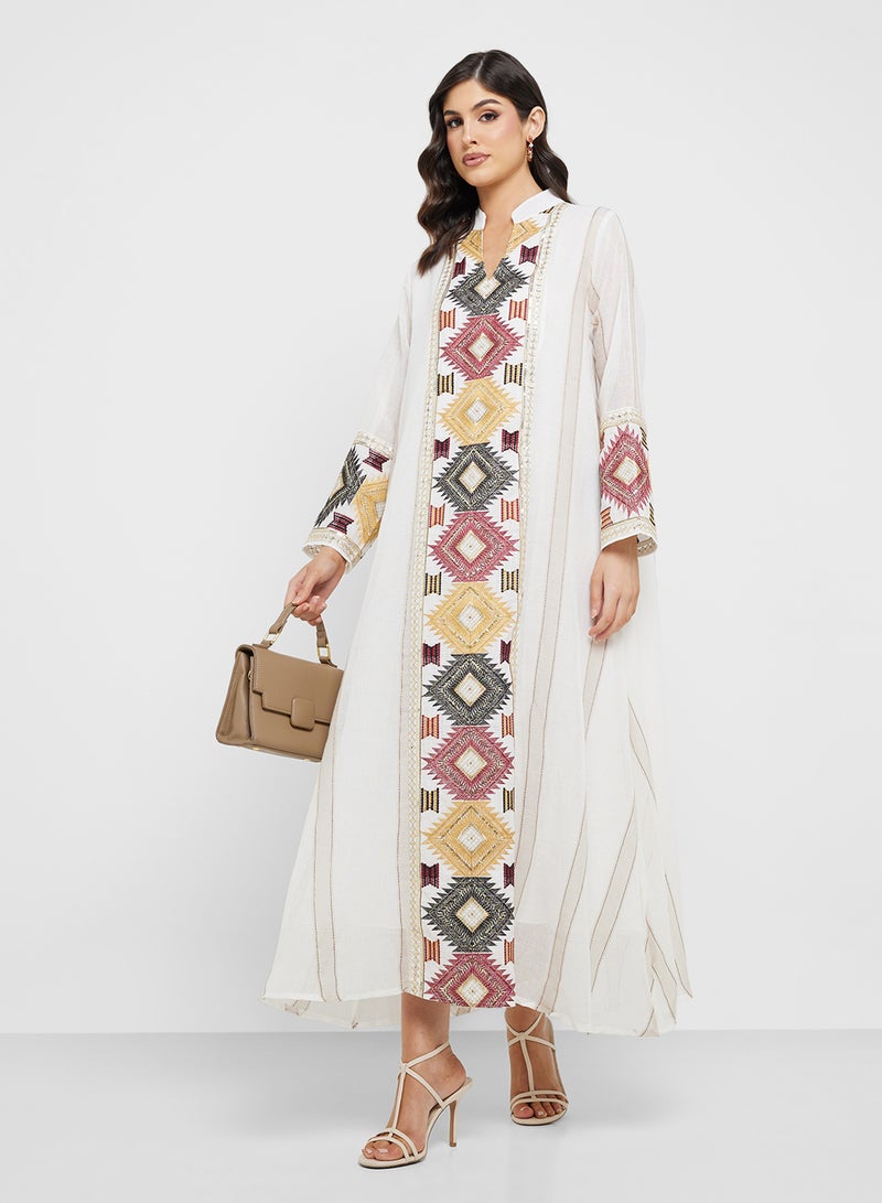 Khizana Embroidered Jalabiya - Image 1