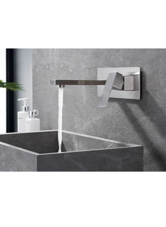 Generic - Brushed Nickel Wall Mounted Concealed Basin Taps Manufacturer - Image 1