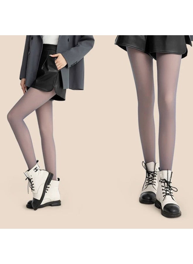 pincai [2-Pack] Women'S Spring Summer Thin Shaping Anti-Slip Footed Pantyhose Nude Invisible Skin-Tone Seamless Leggings - Image 3