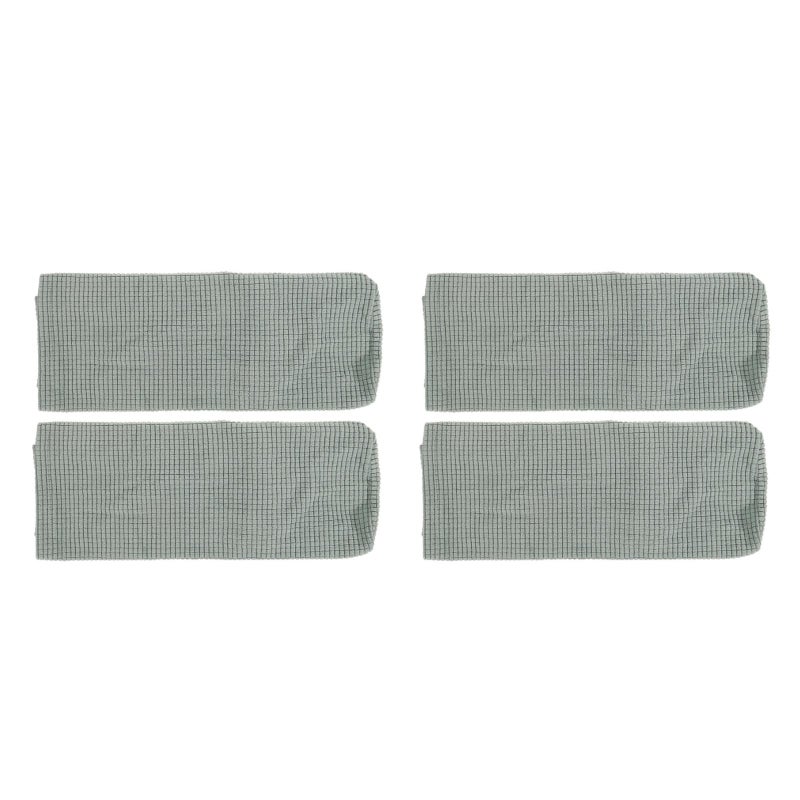 4 pcs Universal Elastic Sofa Armrest Cover Simple Sofa Side Towels Protective Cloth For Home Office (Green) - Image 4