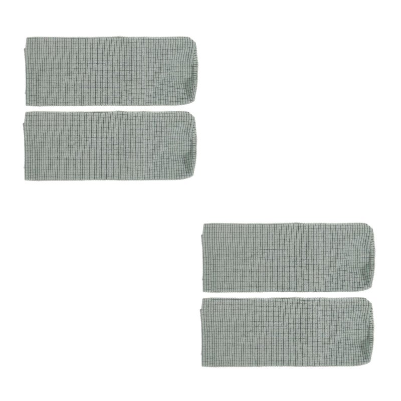 4 pcs Universal Elastic Sofa Armrest Cover Simple Sofa Side Towels Protective Cloth For Home Office (Green) - Image 3