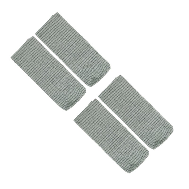 4 pcs Universal Elastic Sofa Armrest Cover Simple Sofa Side Towels Protective Cloth For Home Office (Green) - Image 2