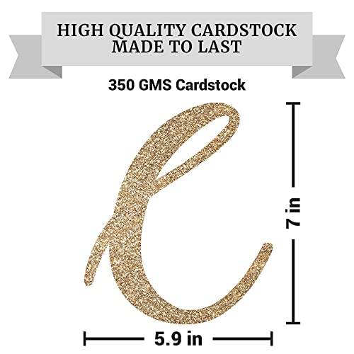 Perfect Occasion Pre-strung Congratulations Banner - No DIY - Gold Glitter Congratulation Banner - Pre-strung Garland on 6 ft Strand - Graduation, Wedding, Retirement Party Decorations & Decor. Did We Mention No DIY - Image 5