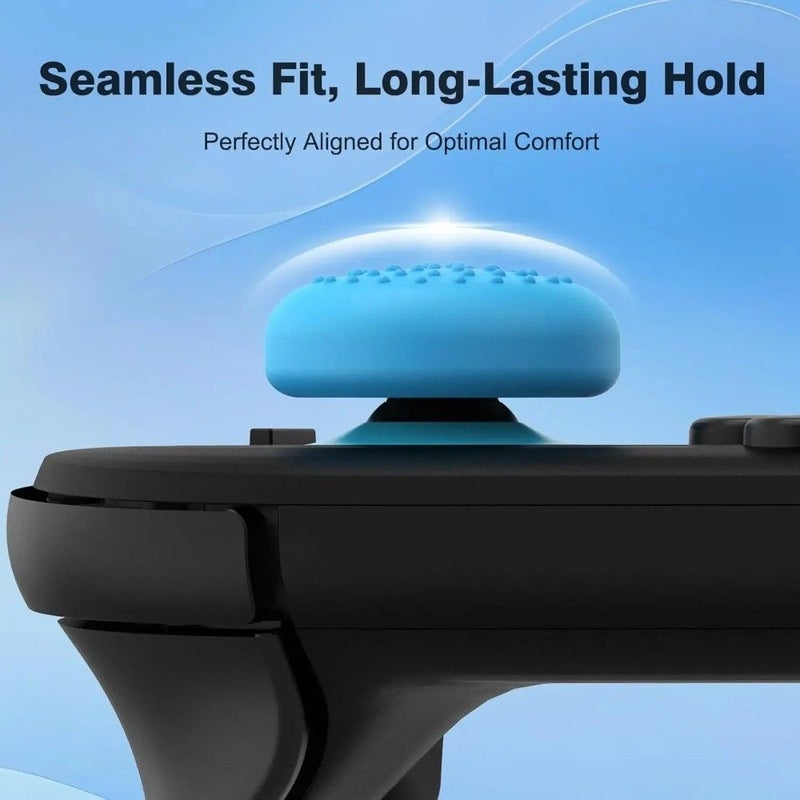 باقة من 4 قطع أغطية مقابض الإبهام باللون الأسود لوحدة التحكم Switch 2 وذراع Joycon، غطاء عصا التحكم، إكسسوارات ألعاب NS2 - Image 2