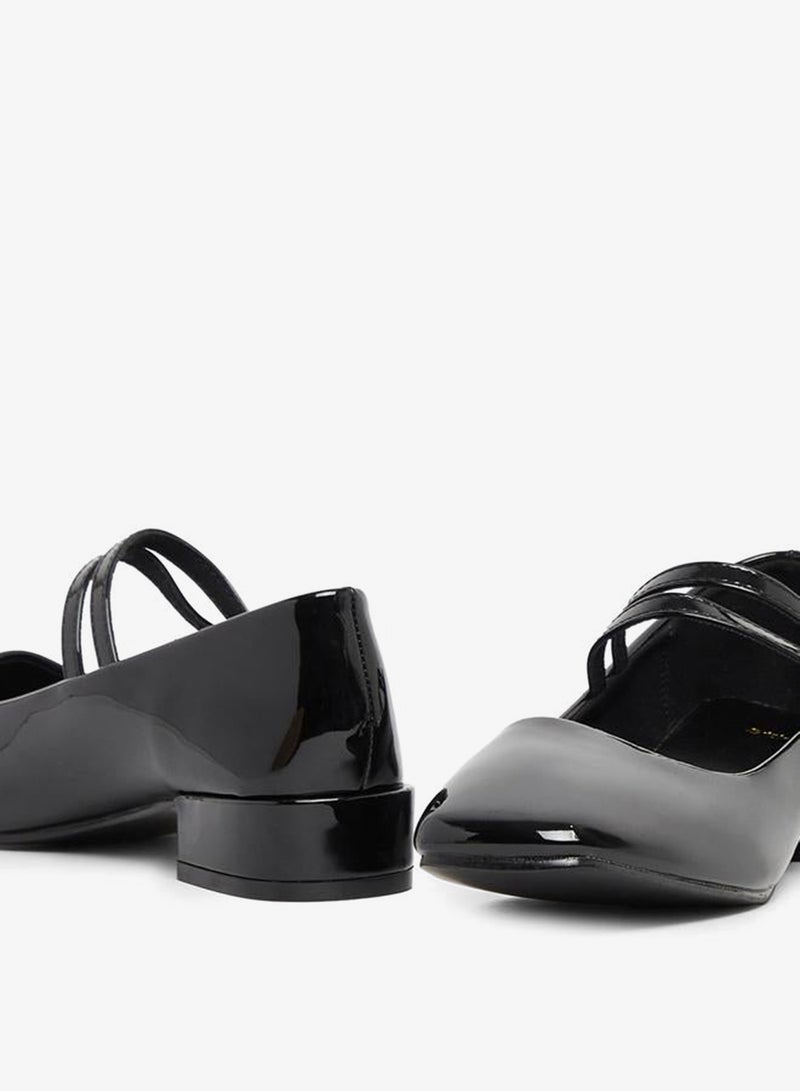 Styli Ballerina Shoes Solid Double Strap Slip-On Flats Comfortable Casual Everyday Wear for Women - Image 4