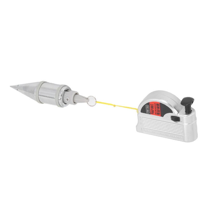 Magnetic Plumbbob Tool: 15 Oz Alloy Steel Bob Head, Adjustable 5oz To 14oz Resistance - Flexible Retractable Line, Powerful Magnetic Grip For Construction Pros And DIY Enthusiasts - Image 2
