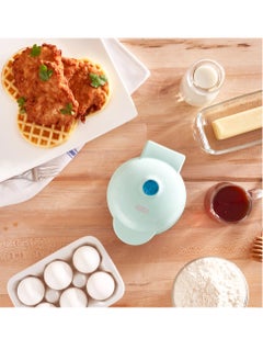 Dash Dash Mini Waffle Maker Machine for Individuals Aqua  - Image 4