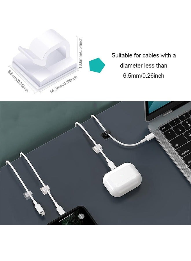 مشابك كبلات من فئة 60 بكس، مشابك أسلاك خارجية خالية من الثقوب، كلابات كبلات لاصقة، حامل منظم أسلاك المكتب، إدارة كبلات حائط، أضواء عيد الميلاد، أضواء خرافية، زخارف معلقة (واضحة) - Image 4
