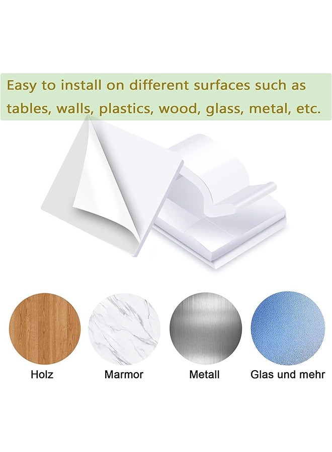 مشابك كبلات من فئة 60 بكس، مشابك أسلاك خارجية خالية من الثقوب، كلابات كبلات لاصقة، حامل منظم أسلاك المكتب، إدارة كبلات حائط، أضواء عيد الميلاد، أضواء خرافية، زخارف معلقة (واضحة) - Image 5