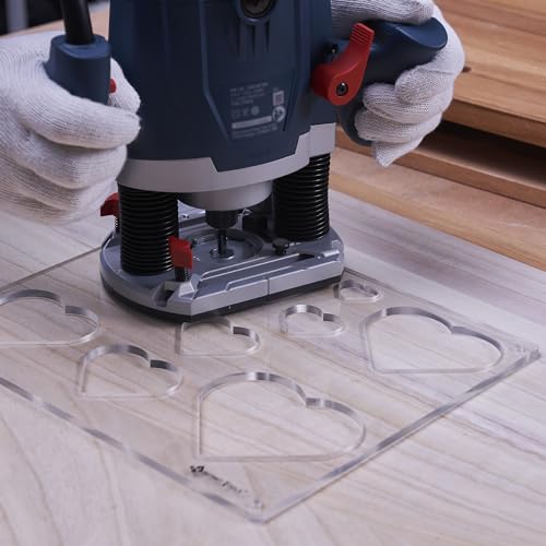 HERMIT TOOLS 12"*10" inches 8-in-1 Heart Inlay Template | Router and Decorative Templates for Woodworking - Image 4