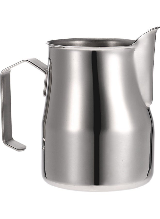 NIBEMINENT 304 Stainless Steel Professional Italian Type Milk Frothing Pitcher Foam Container Silver 11.50 x 8.00 11.00cm  - Image 1