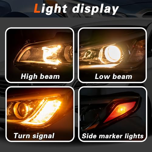 TODO مجموعة مصابيح أمامية متوافقة مع 2015 2016 2017 سوناتا، مصباح أمامي يستبدل 92101C2000 HY2502183 | الجانب الأيسر للسائق (غير مخصص للهجين) - Image 3