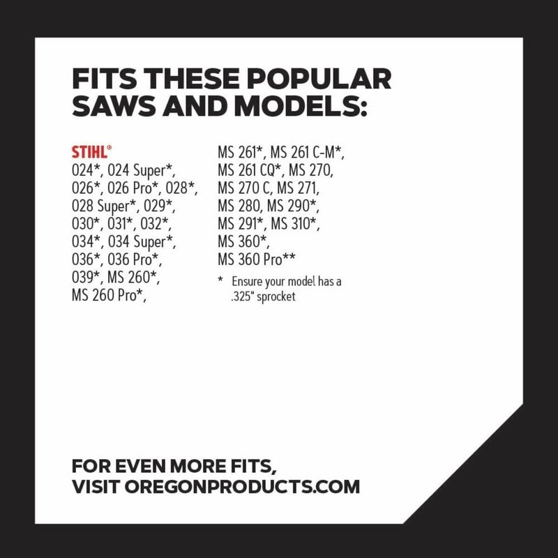 Oregon L81 ControlCut Chainsaw Chain for 20-Inch Bar, 81 Drive Links, Low-Kickback Chain, fits Several Stihl Models Gray - Image 4