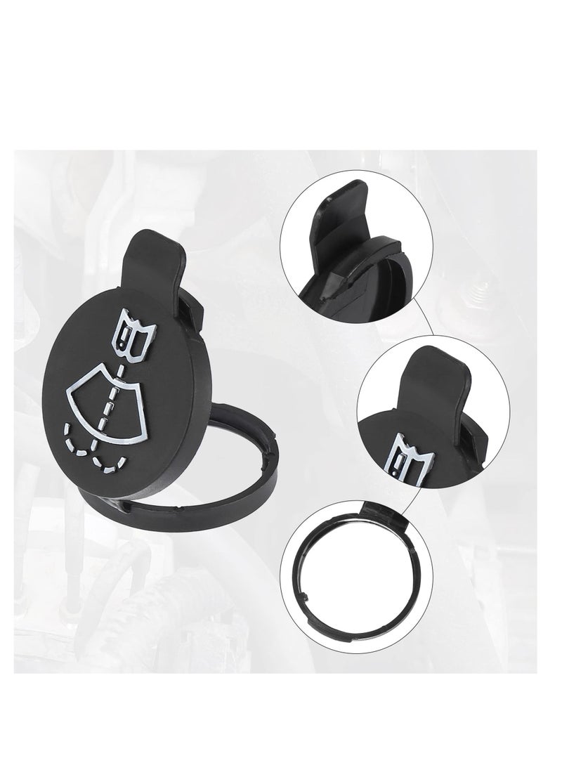 Y&D Windshield Wiper Washer Fluid Reservoir Tank Bottle Cap - Replacement for Chevrolet Buick LaCrosse Cadillac CTS Pack of 1 Black (Exact Fit)  - Image 4