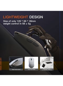 Darmoshark M3 Wireless Gaming Mouse,Tri-Mode 2.4G/USB-C/Bluetooth,26000DPI,5 programmable button,Computer Mouse for Laptop,PC,Mac  - Image 3