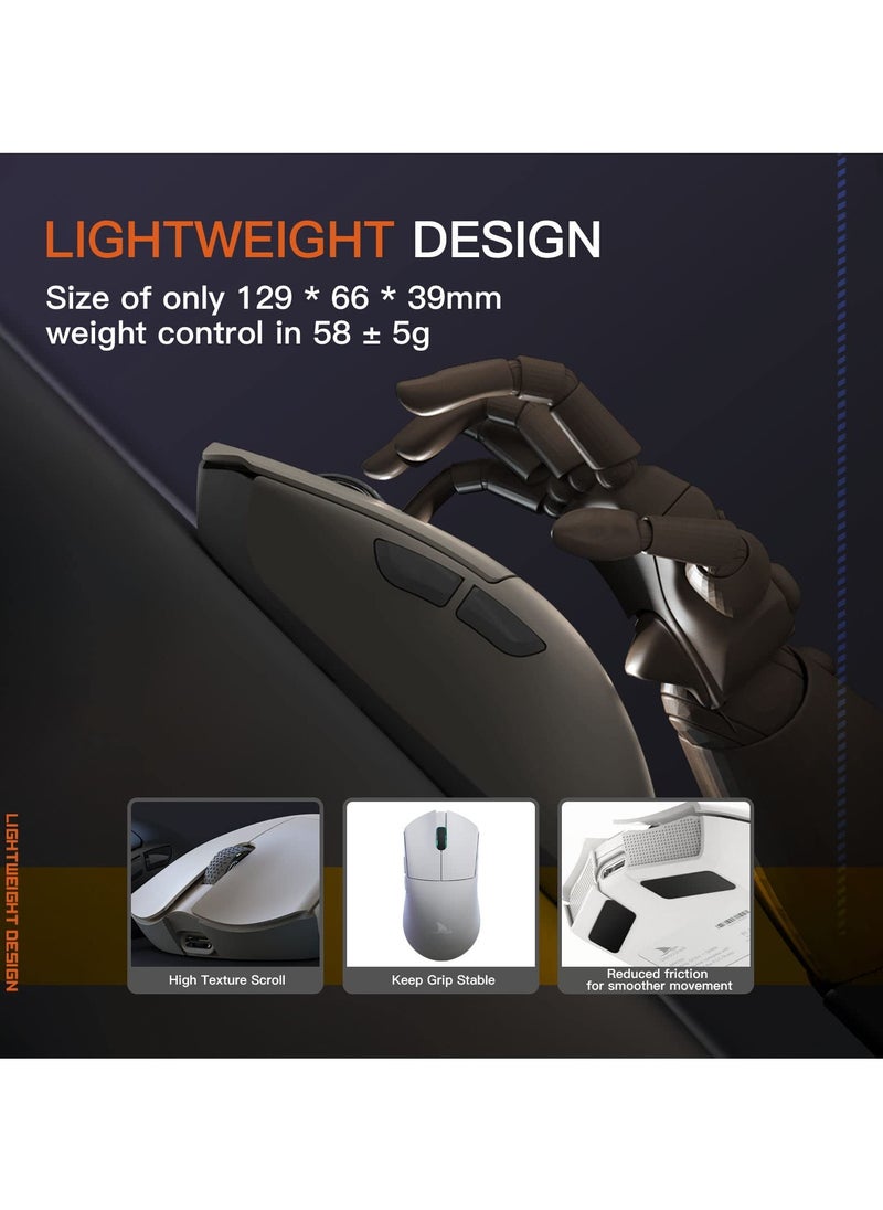 Darmoshark - M3 Wireless Gaming Mouse,Tri-Mode 2.4G/USB-C/Bluetooth,26000DPI,5 programmable button,Computer Mouse for Laptop,PC,Mac - Image 1
