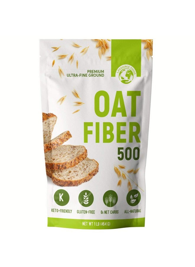 LifeSource Foods LifeSource Foods Oat Fiber 500 (1 LB) Keto, Zero-Carb, Gluten-Free, All-Natural Fiber for Low-Carb Baking and Bread, OU Kosher, Resealable Pouch  - Image 1