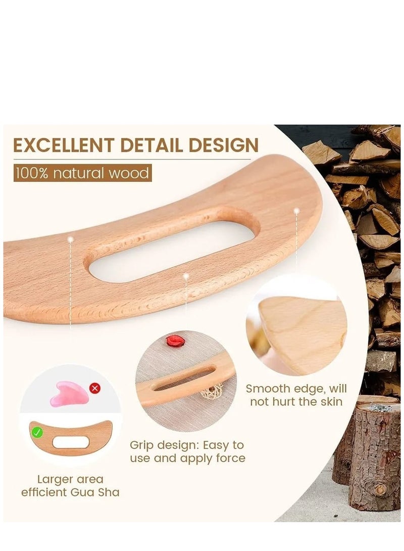 Loquat Versatile Natural Wood Massage Tool to Eliminate Cellulite - Image 5
