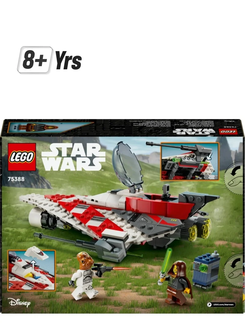 ليغو Star Wars Jedi Bob’s Starfighter Buildable Toy Vehicle, Brick-Built Starship, Fan-Favourite Character, Birthday Gift Idea for Boys, Girls and Any Fan Aged 8 Plus 75388