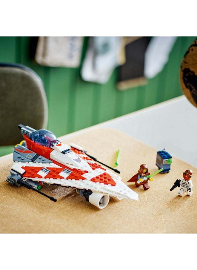ليغو - مركبة لعبة قابلة للبناء مقاتلة الجيداي بوب من LEGO® Star Wars™‍‌‎، مركبة فضاء من المكعبات، شخصية مفضّلة للهواة، فكرة هدية عيد ميلاد للصبيان والبنات وكلّ الهواة بعمر 8 سنوات أو أكثر 75388 (305 قطعة) - Image 1