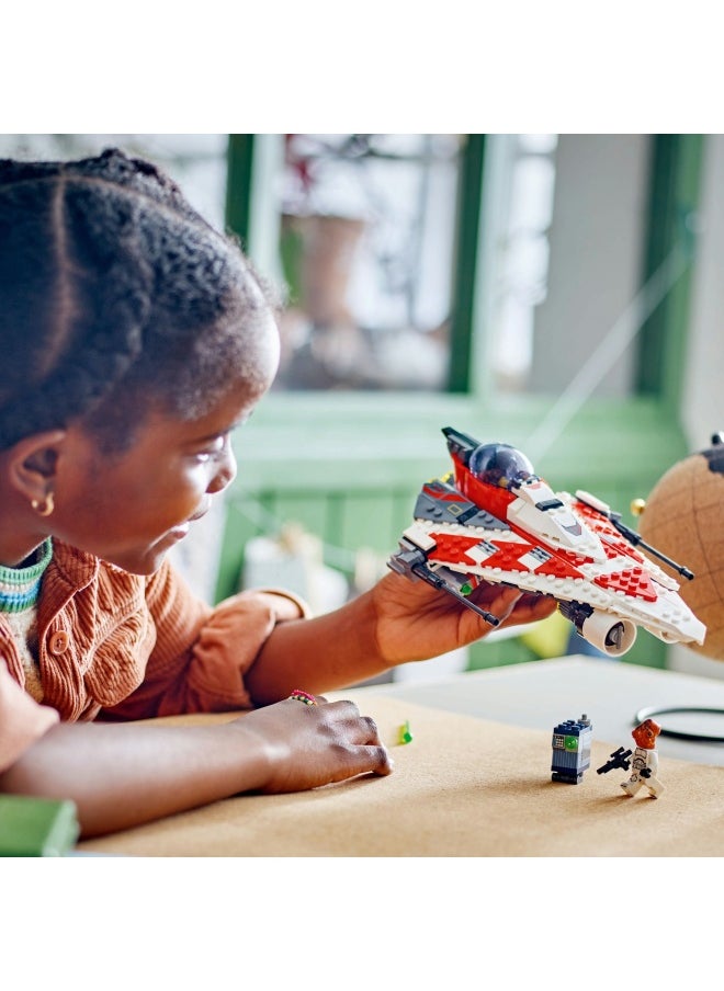 ليغو - مركبة لعبة قابلة للبناء مقاتلة الجيداي بوب من LEGO® Star Wars™‍‌‎، مركبة فضاء من المكعبات، شخصية مفضّلة للهواة، فكرة هدية عيد ميلاد للصبيان والبنات وكلّ الهواة بعمر 8 سنوات أو أكثر 75388 (305 قطعة) - Image 1