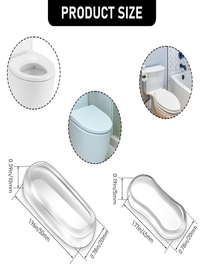 salbsever 20 Pcs Toilet Seat Bumper Toilet Seat Bidet Replacement Kit Toilet Seat Buffers Universal Replacement Bumpers Silicone Rubber Bumpers for Bidet Toilet Seat Bumpers for Lid for Families Hotels - Image 3