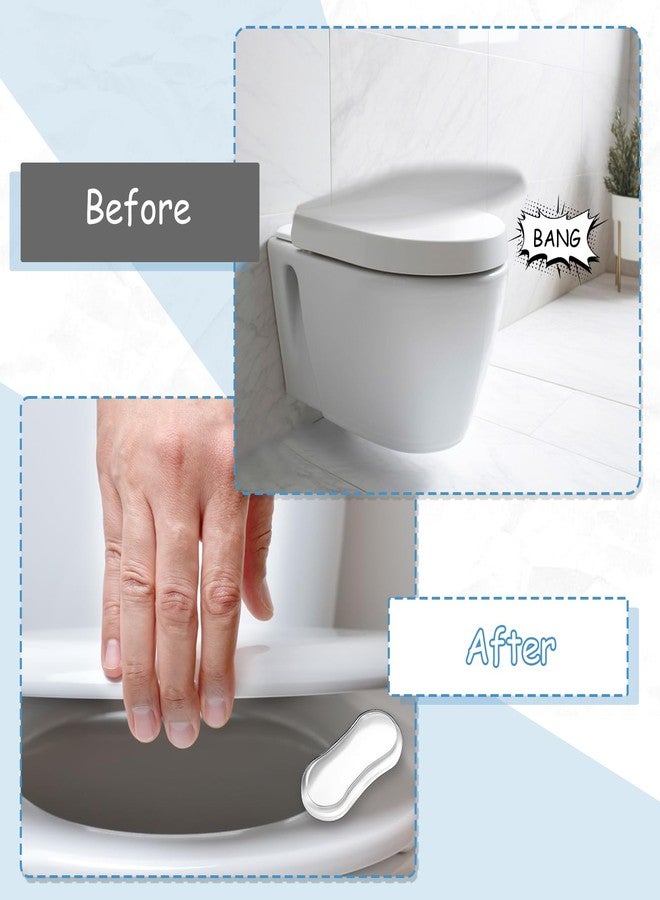 salbsever 20 Pcs Toilet Seat Bumper Toilet Seat Bidet Replacement Kit Toilet Seat Buffers Universal Replacement Bumpers Silicone Rubber Bumpers for Bidet Toilet Seat Bumpers for Lid for Families Hotels - Image 4