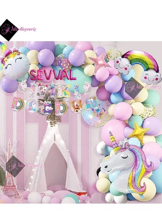 6 Letter Character Unicorn Themed Happy Birthday Macaron Balloon Birthday Party Celebration Set - pzsku/Z99E0F3D3D3C6E522DEB9Z/45/_/1736439232/d059832f-c6a2-483e-a2c3-134bb21d1df4