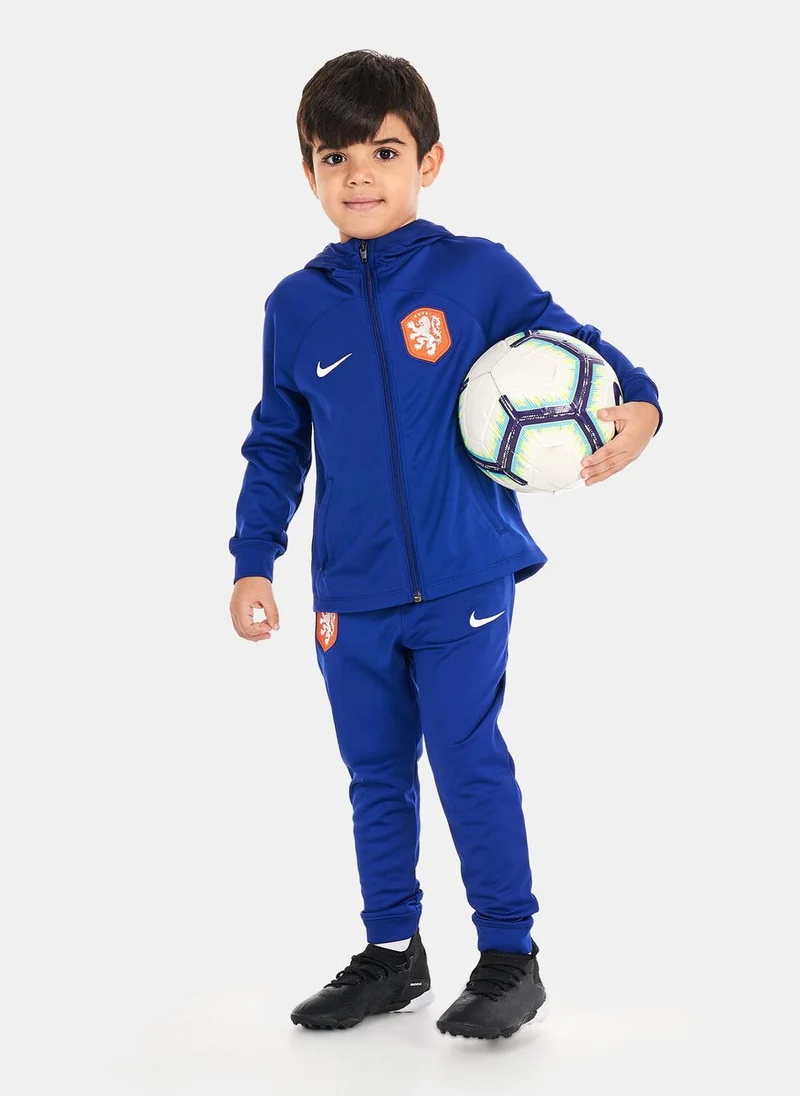Nike Kids' Netherlands Strike Dri-FIT Hooded Football Tracksuit Set (Younger Kids)