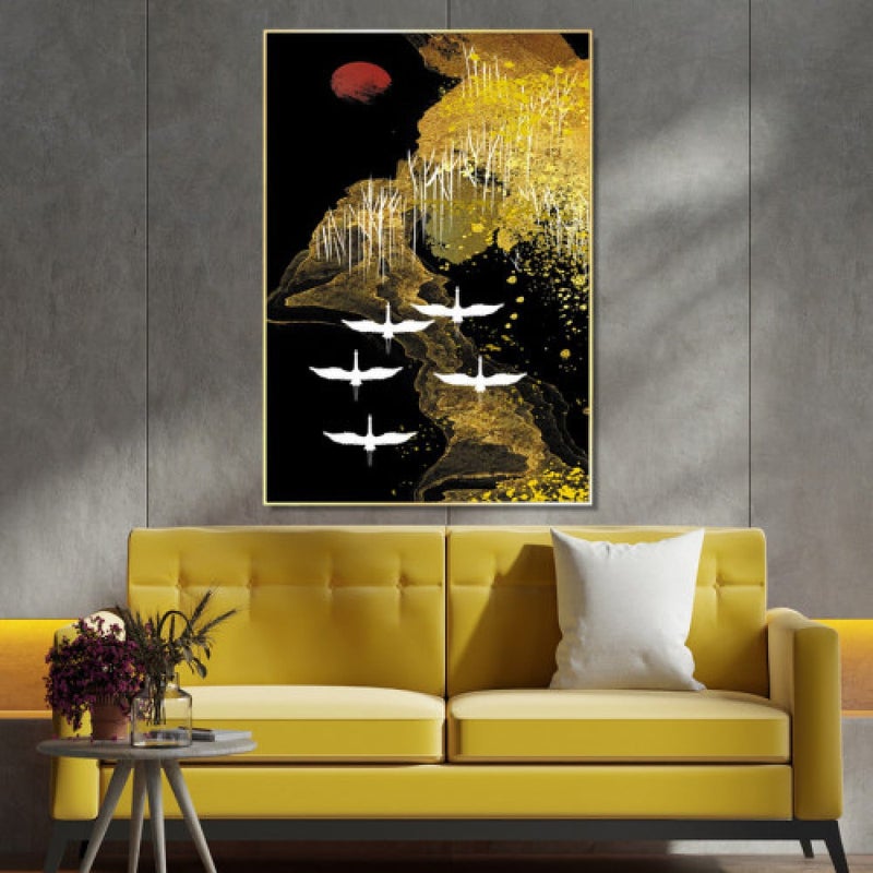 ماركتنا لوحة قماشية بتصميم مودرن مع برواز مجوف مقاس (50×70) قطعة واحدة - Image 1