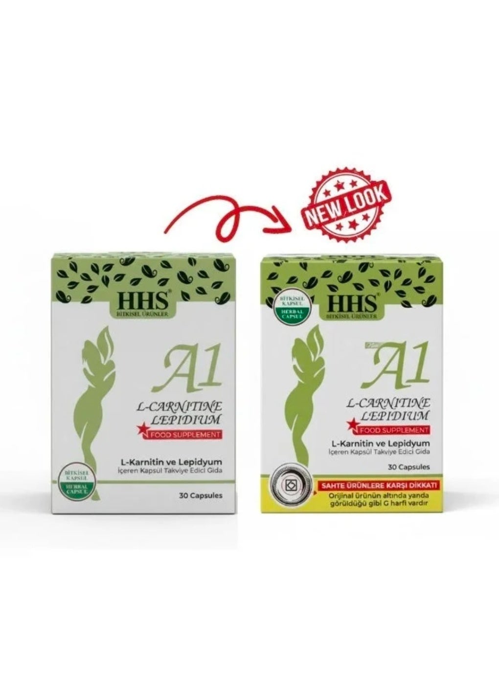 HHS A1 L-Carnitine and Lepidium Dietary Supplement to Support Weight Loss, Suppress Appetite, and Stimulate Fat Burning (30 Capsules) | Best Price KSA