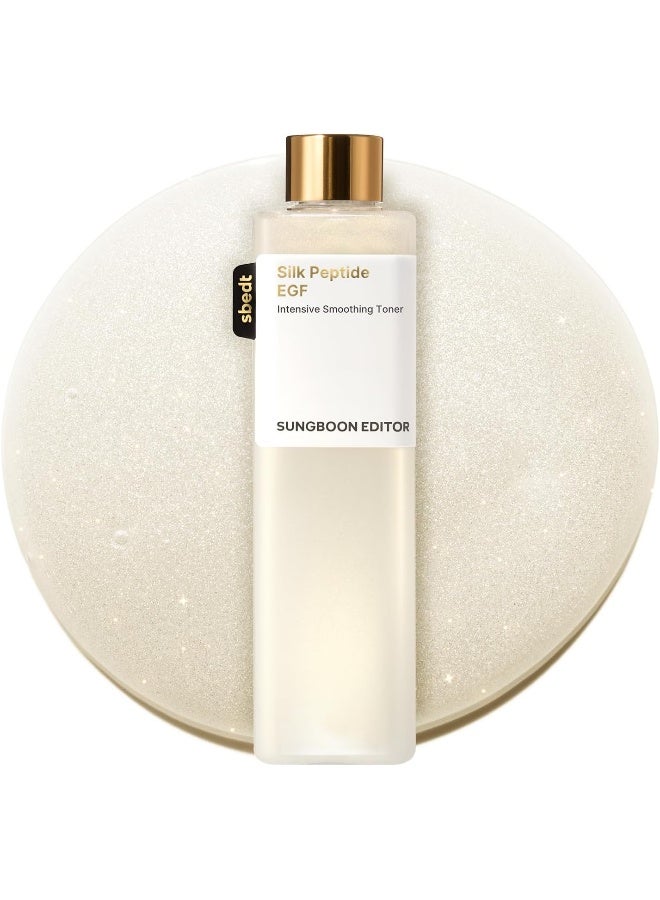 SUNGBOON EDITOR Silk Peptide EGF Intensive Smoothing Toner, Peptide Face Toner for Rough Texture, Dryness & Dull Skin, Korean Skincare, 200ml - Image 1