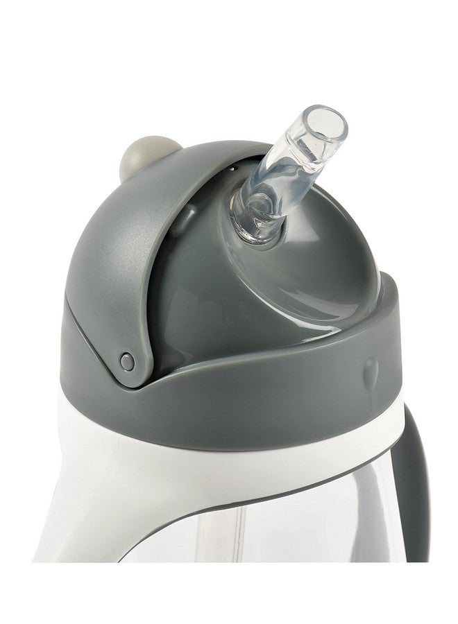 BEABA Straw Sippy Cup, Sippy Cup With Removable Handles, Sippy Cup With Straw, Baby Straw Cup, Toddler Cup, Toddler Straw Cups, 8+ Months, 10 Oz, Charcoal - Image 3