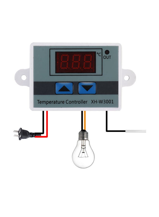 NIBEMINENT Digital LCD Display Temperature Controller Grey/White - Image 1