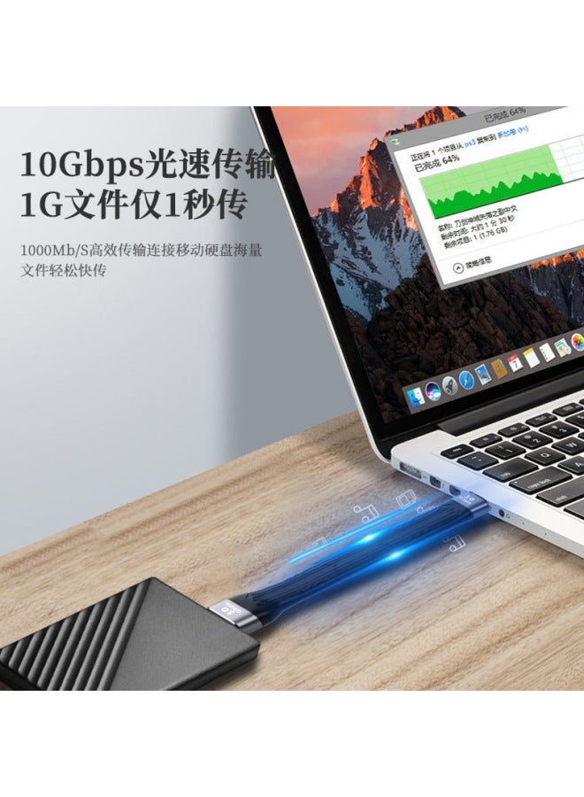 Double-headed Type-c Male-to-male Pd Fast Charging To Usb3.1 High-speed Hard Disk 40g Short Usb 4 100w Lightning 3 - Image 3