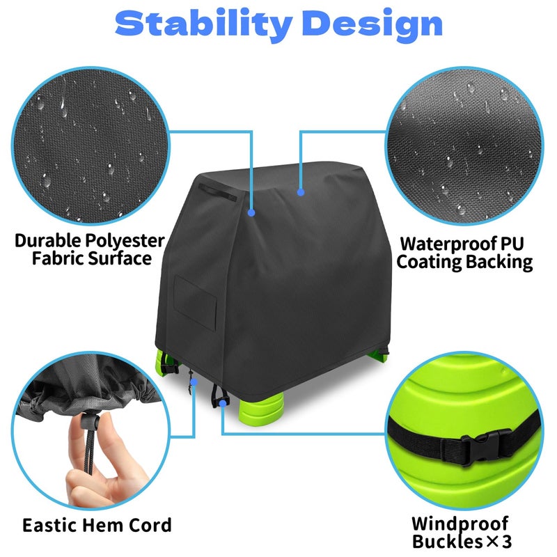Intoypad Kids Water Table Cover for Step2 Rain Showers Water Table Accessories, Outdoor Toys Waterproof Sunshade Dust Cover for Toddlers 1-3 Outdside Step 2 Watertable Toys for Kids Ages 3-5 - Image 5